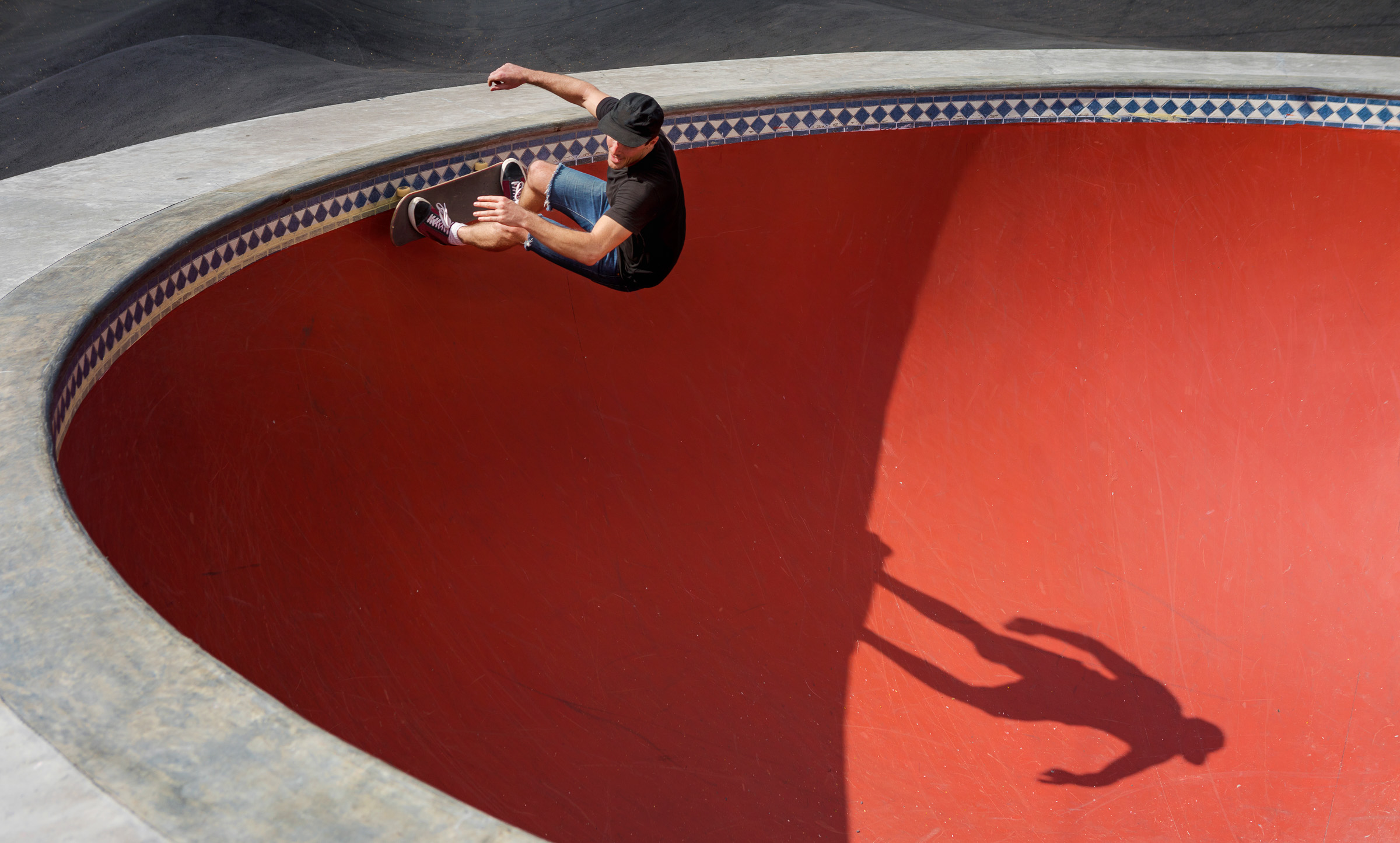 Skateboarder in Skatering